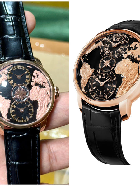New Arrival Jacob & Co. The World is Yours Dual Time Zone Tourbillon