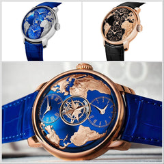 New Arrival Jacob & Co. The World is Yours Dual Time Zone Tourbillon