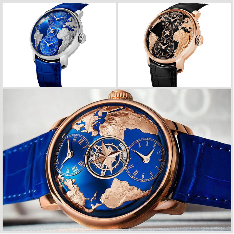 New Arrival Jacob & Co. The World is Yours Dual Time Zone Tourbillon