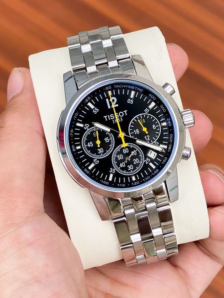 The Tissot  PRC is a classic watch destined to be worn often and for every occasion.